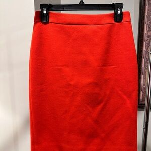 J Crew 2 Pencil Skirt in Double-Serge Wool